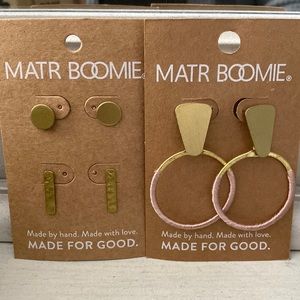 MATR BOOMIE earrings. fair trade. Never worn